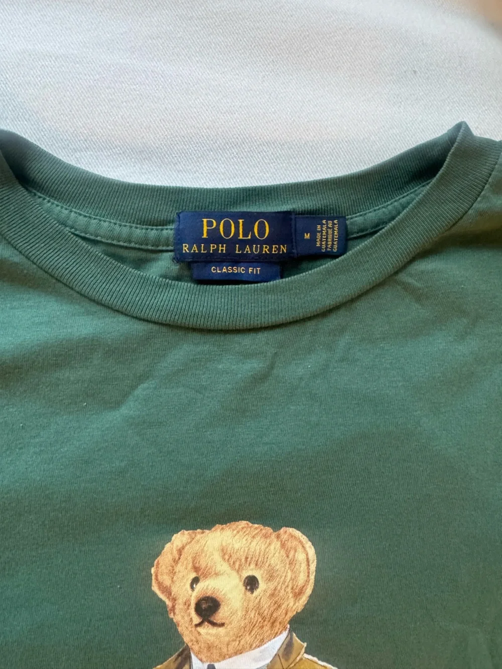 Polo Ralph Lauren Green Polo Bear Graphic Tee- Men’s Medium